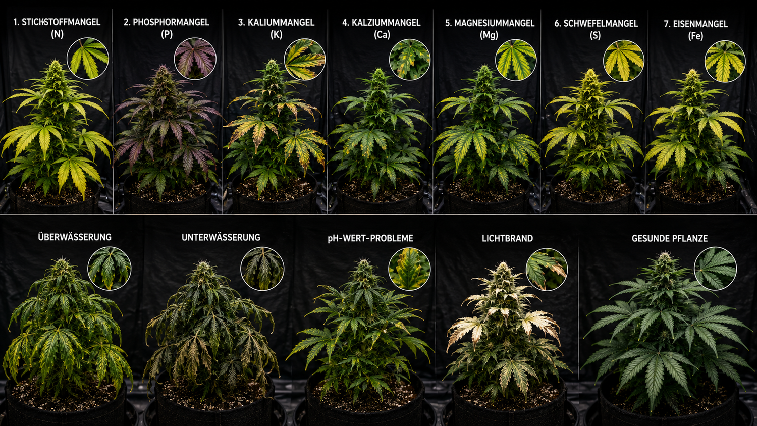 Was fehlt meiner Cannabispflanze? Mängel, Symptome, Ursachen und Lösungen