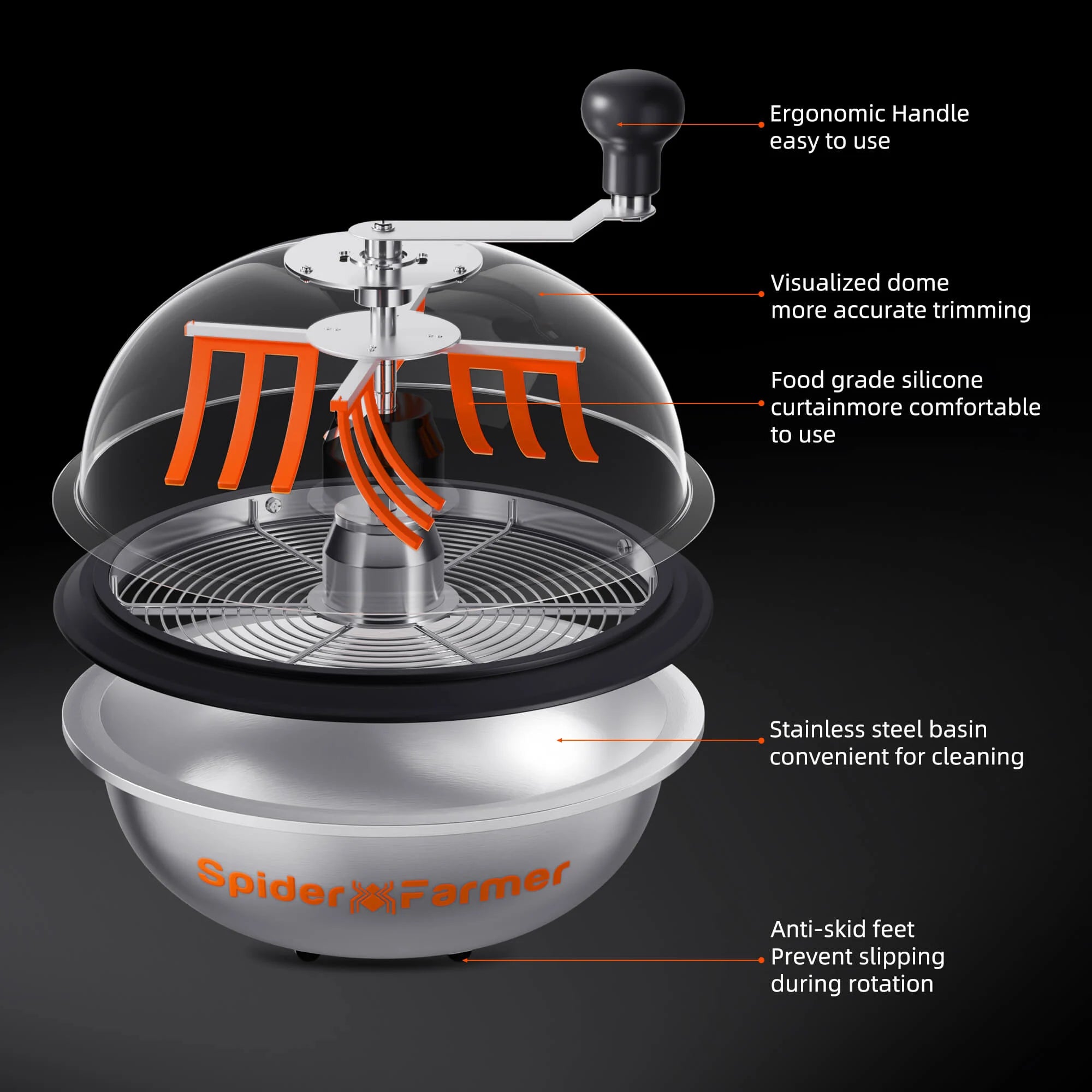 Mechanische Trimmer-Maschine Ø 33 cm