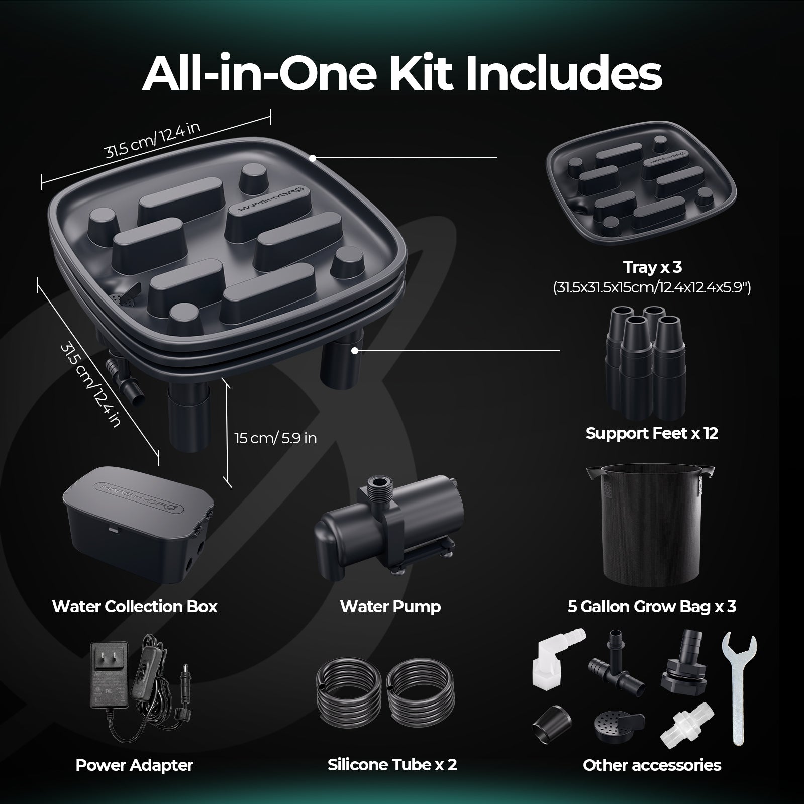 Wasserableitung Auto Drainagesystem 3er Set