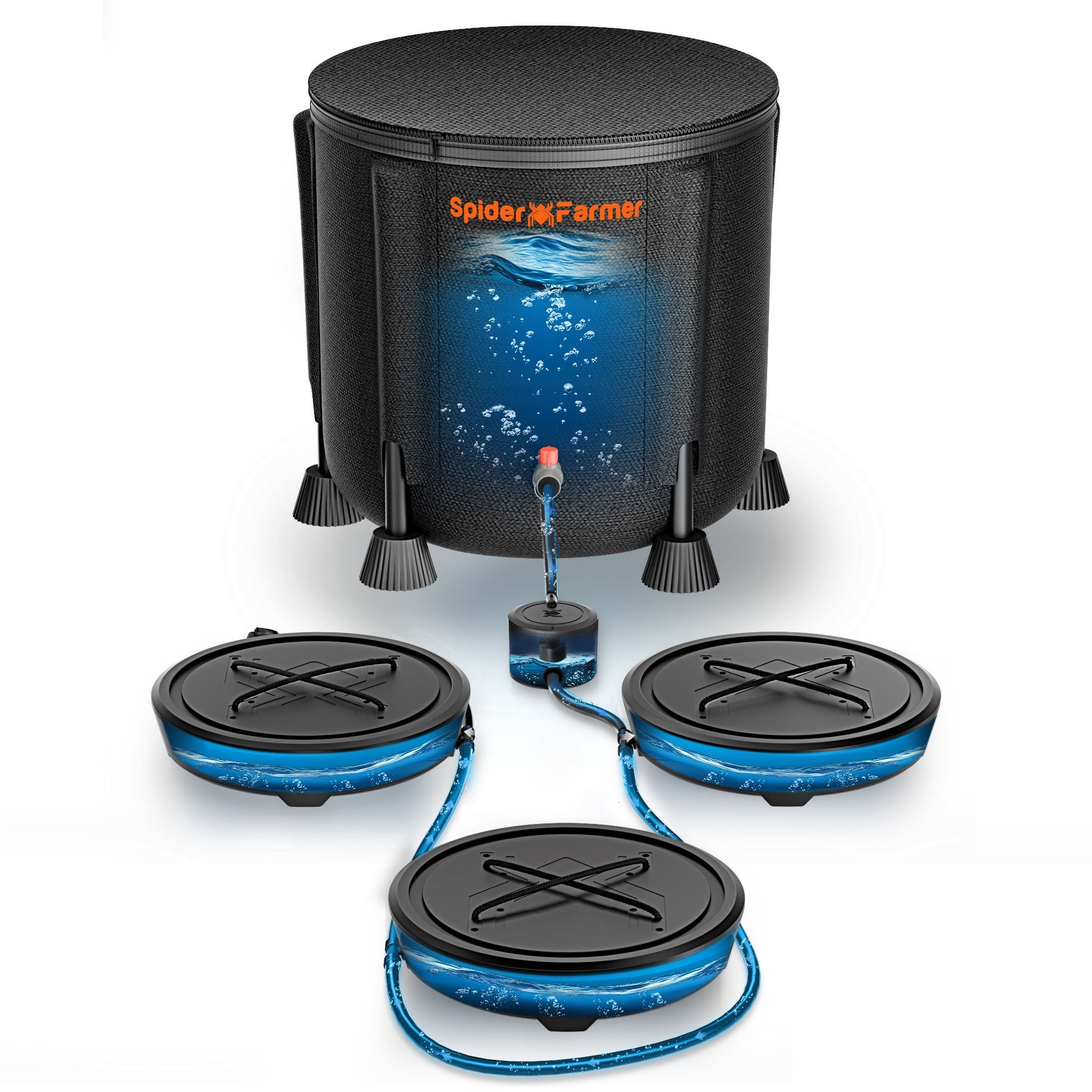 Schwerkraft-Selbstbewässerungssystem für 4 Pflanzen