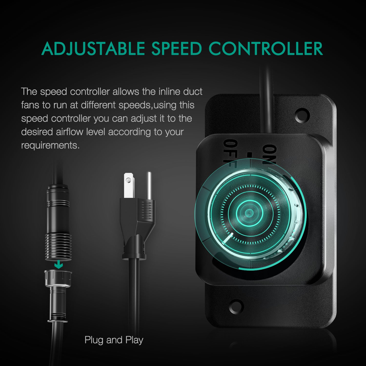 Abluftset mit Klimasteuerung bis 350 m³/h mit iControl, iFresh oder Standard Geschwindigkeitsregler