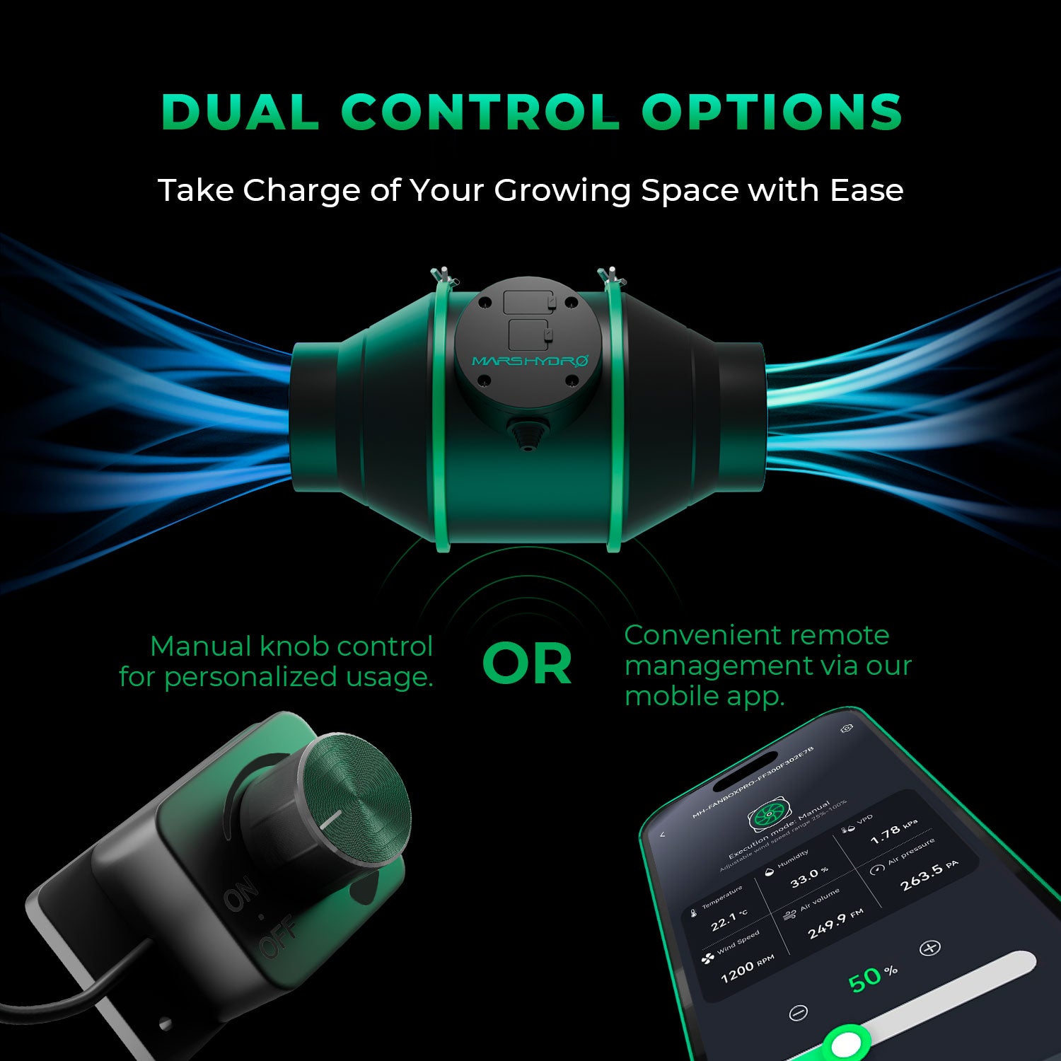 Komplettset (100x100x180 cm) 300 Watt FC 3000 EVO LED mit iControl für smarte Steuerung