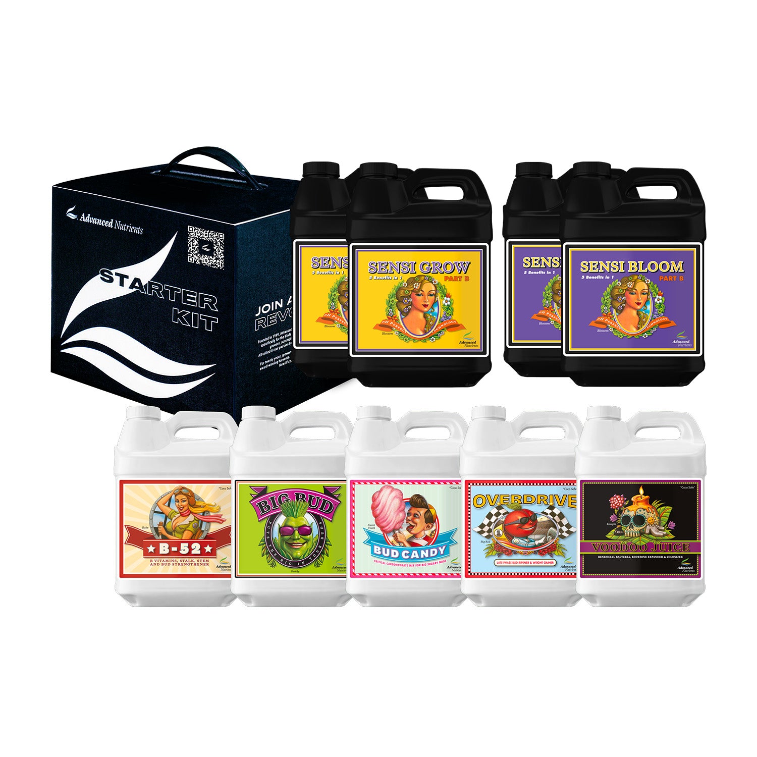 Einsteiger Set mit pH Perfect Sensi Grow A + B und Sensi Bloom A + B