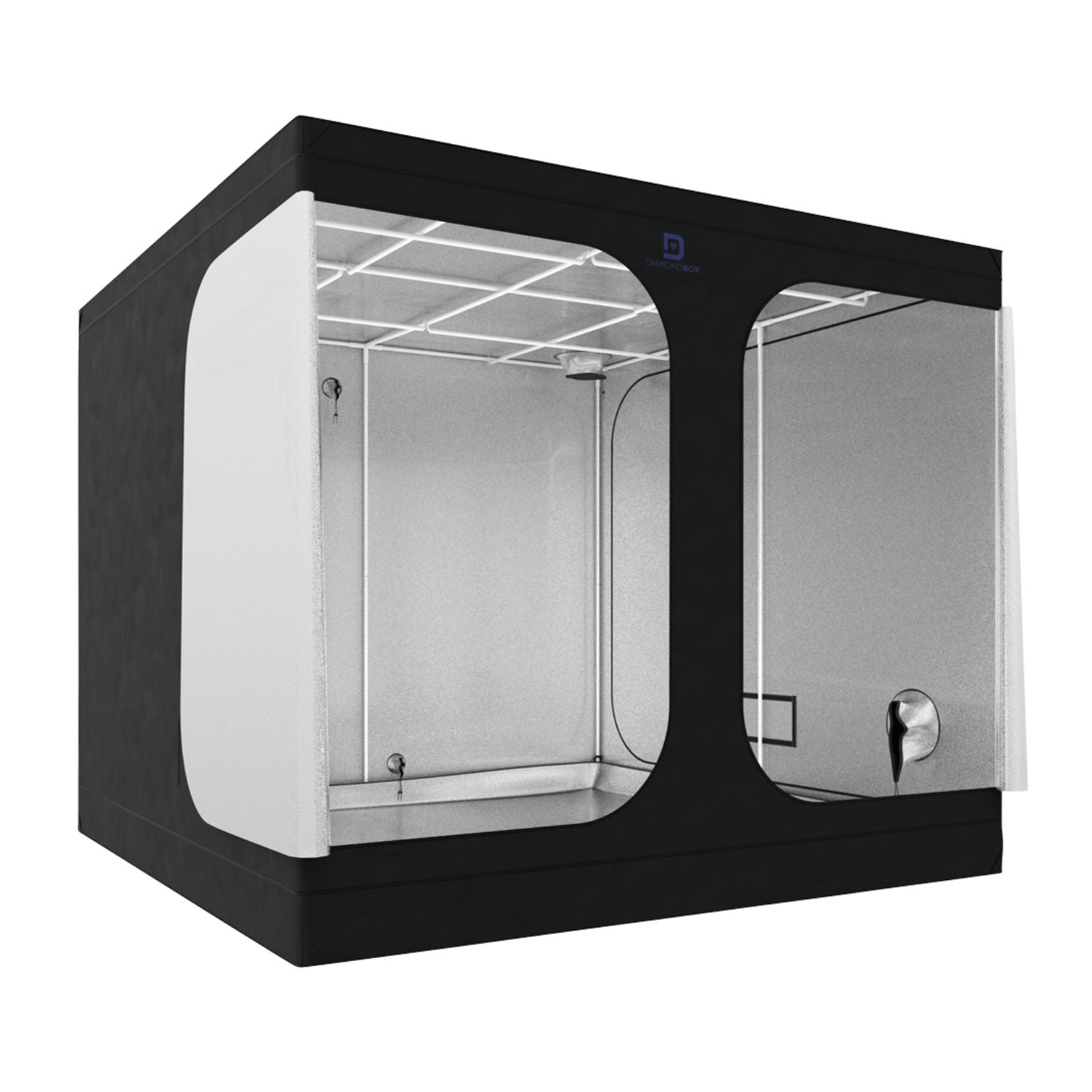 DiamondBox Silver Line SL240 Growbox offen