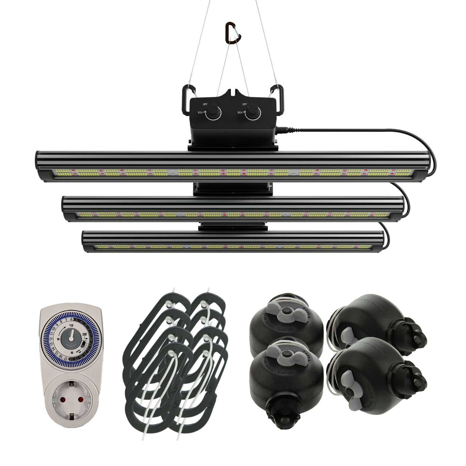 Komplettset (100x100x200 cm) 360 Watt GCx-9 LED + BioBizz Erde & Dünger