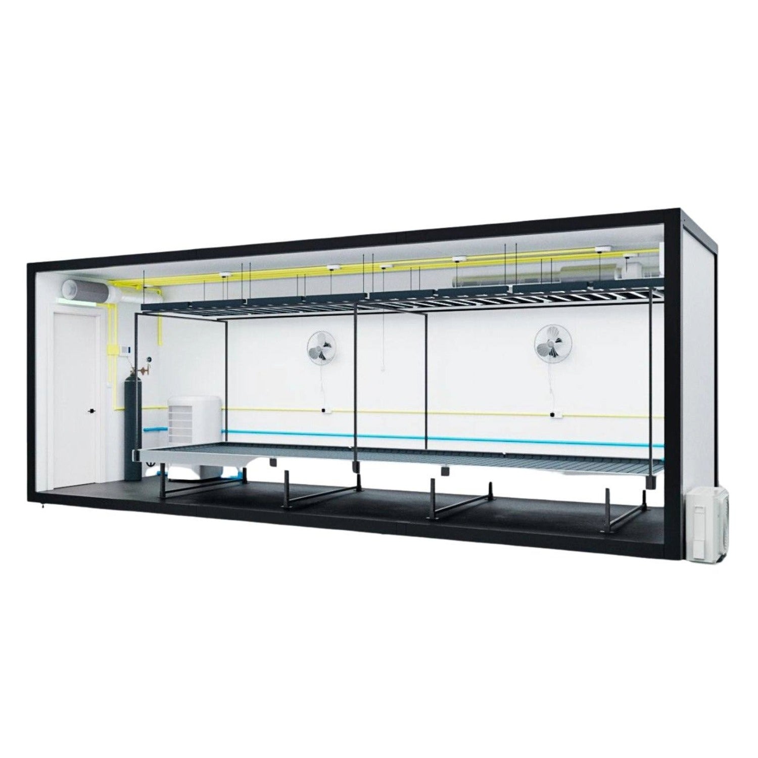 M1 BLOOM Blütemodul (758x237x290 cm) 2880 Watt LED und voll klimakontrolliert