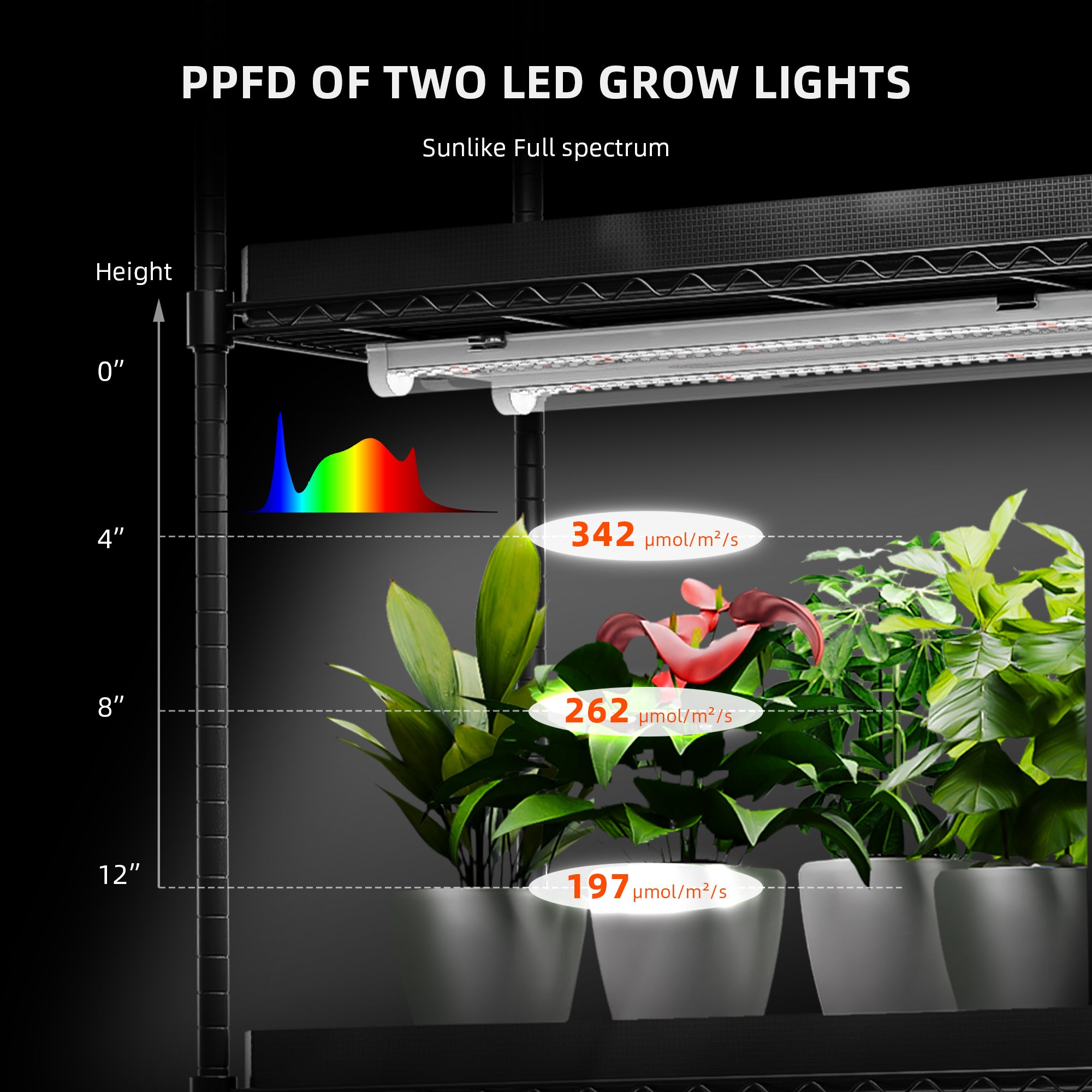 GlowBar10 Vollspektrum LED Zusatzbeleuchtung 40 Watt