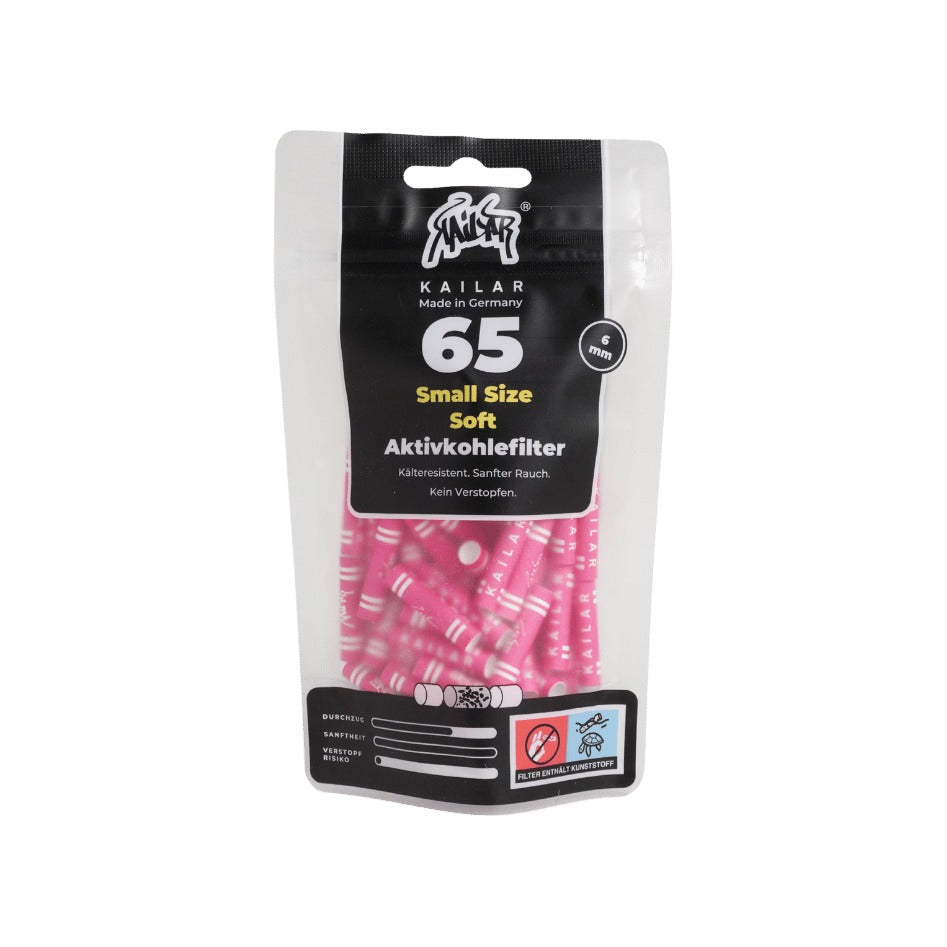Kailar Soft Aktivkohlefilter Ø 6 mm – Magenta (Pack of 65) Hauptansicht