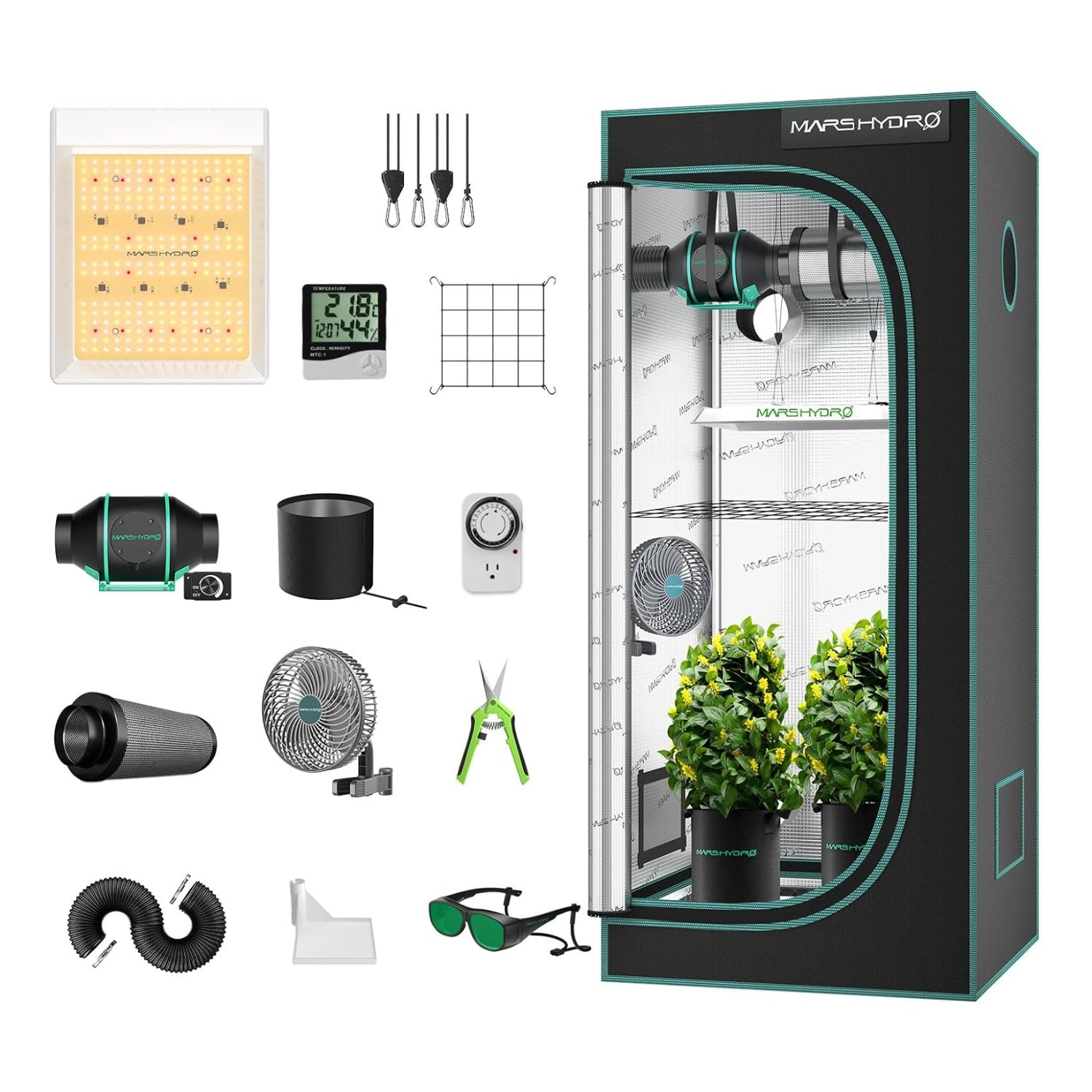 Komplettset (60x60x140 cm) 100 Watt TS 600 LED