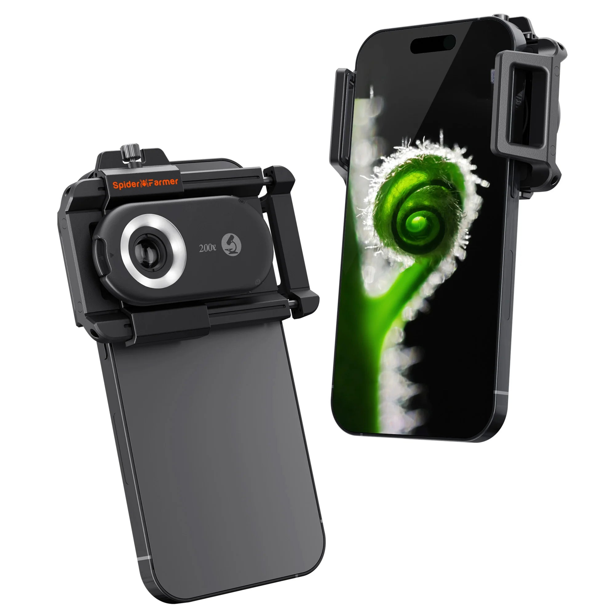 Smartphone-Mikroskop bis 200-fache Vergrößerung