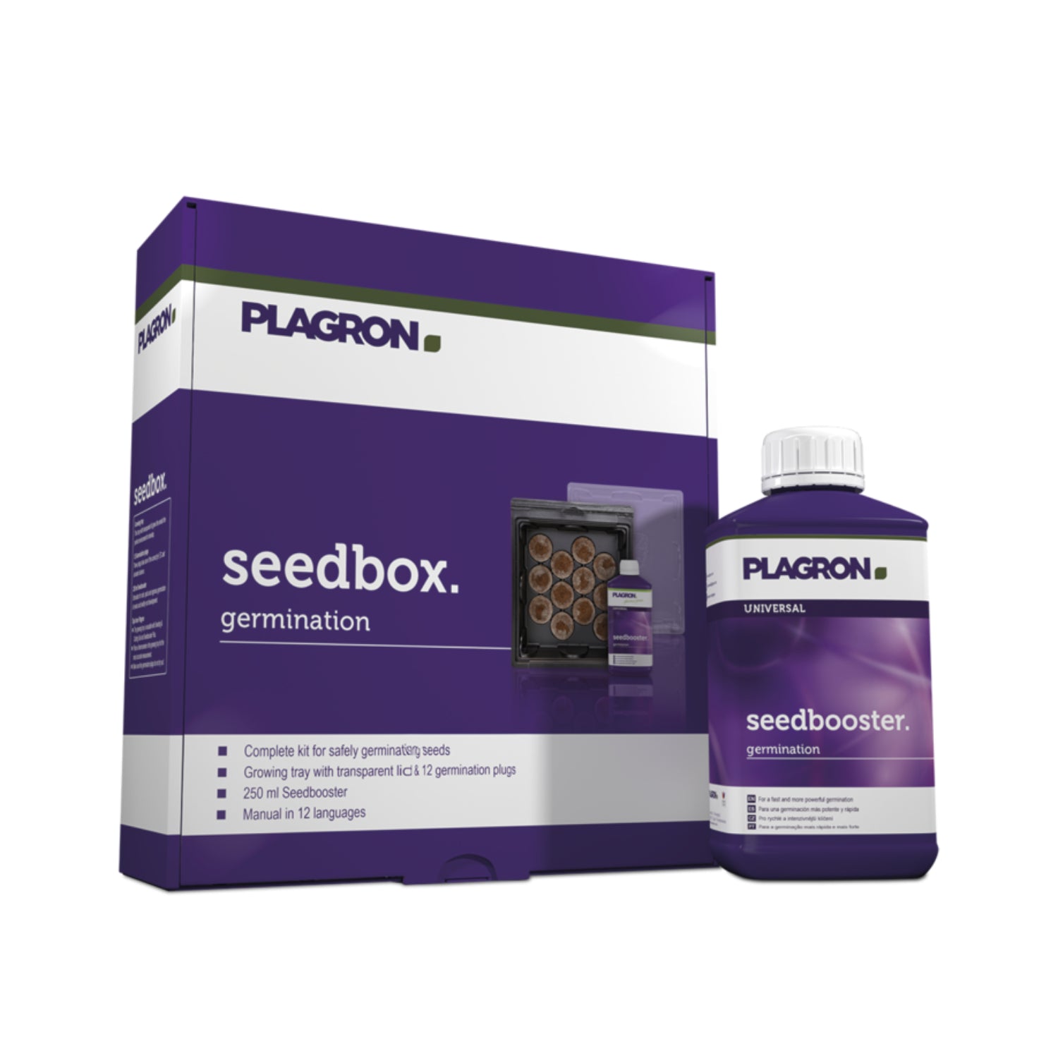 Seedbox mit Mini-Zimmergewächshaus für 12 Sämlinge