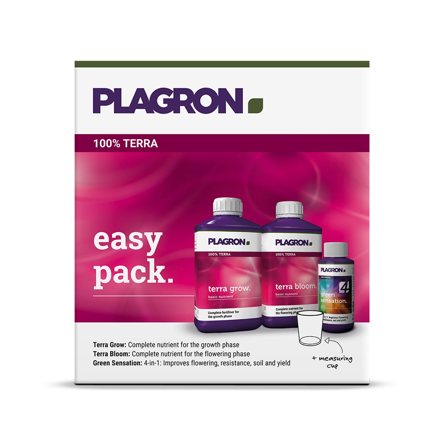 Plagron Easy Pack Terra - Mineralisches Starterkit für 4 Pflanzen