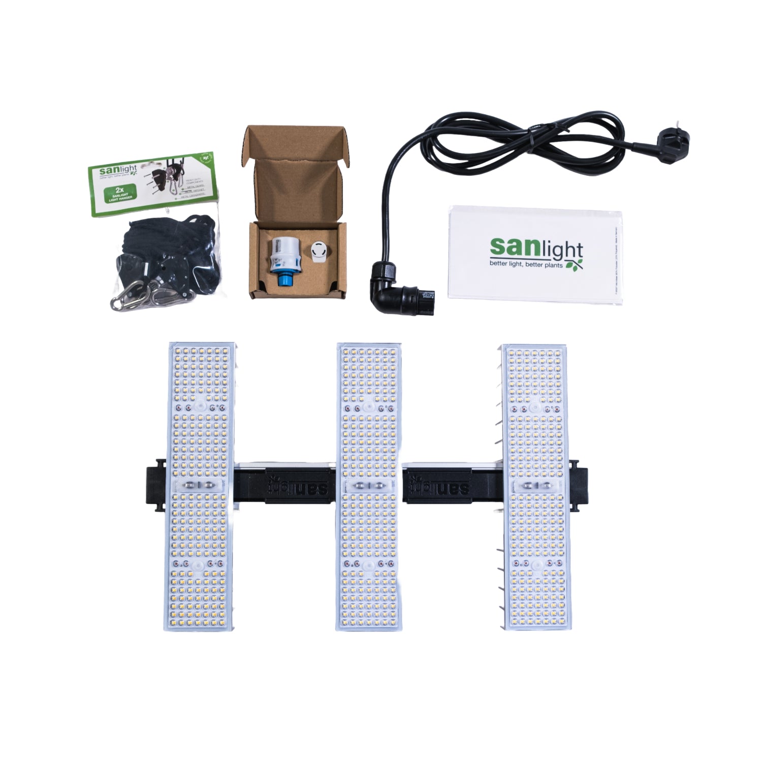 EVO 3-60 Set 1.5 LED mit 200 Watt, Magnet-Dimmer, Aufhängung und Netzkabel