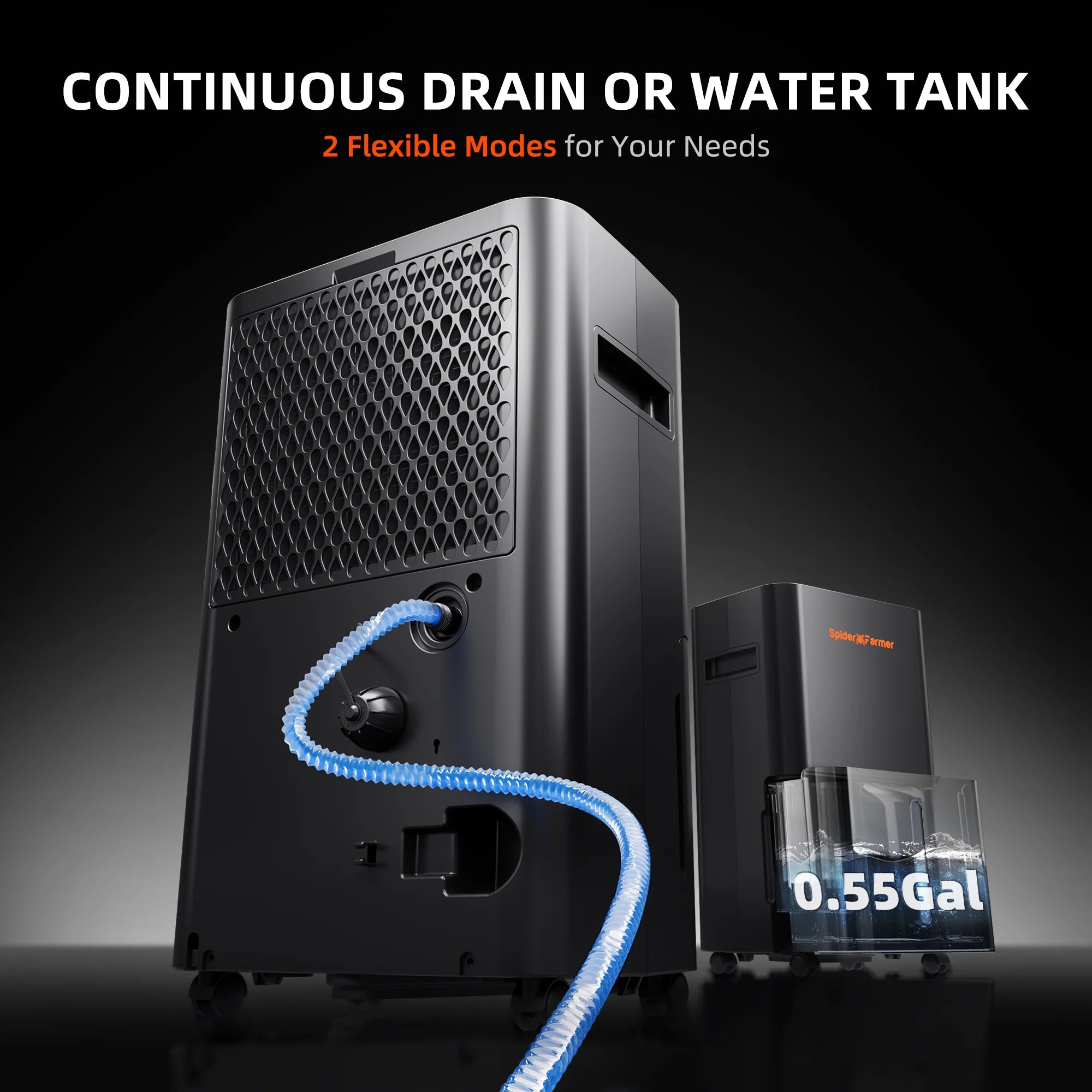 Smarter Luftentfeuchter 230 Watt und 2 Liter Tank
