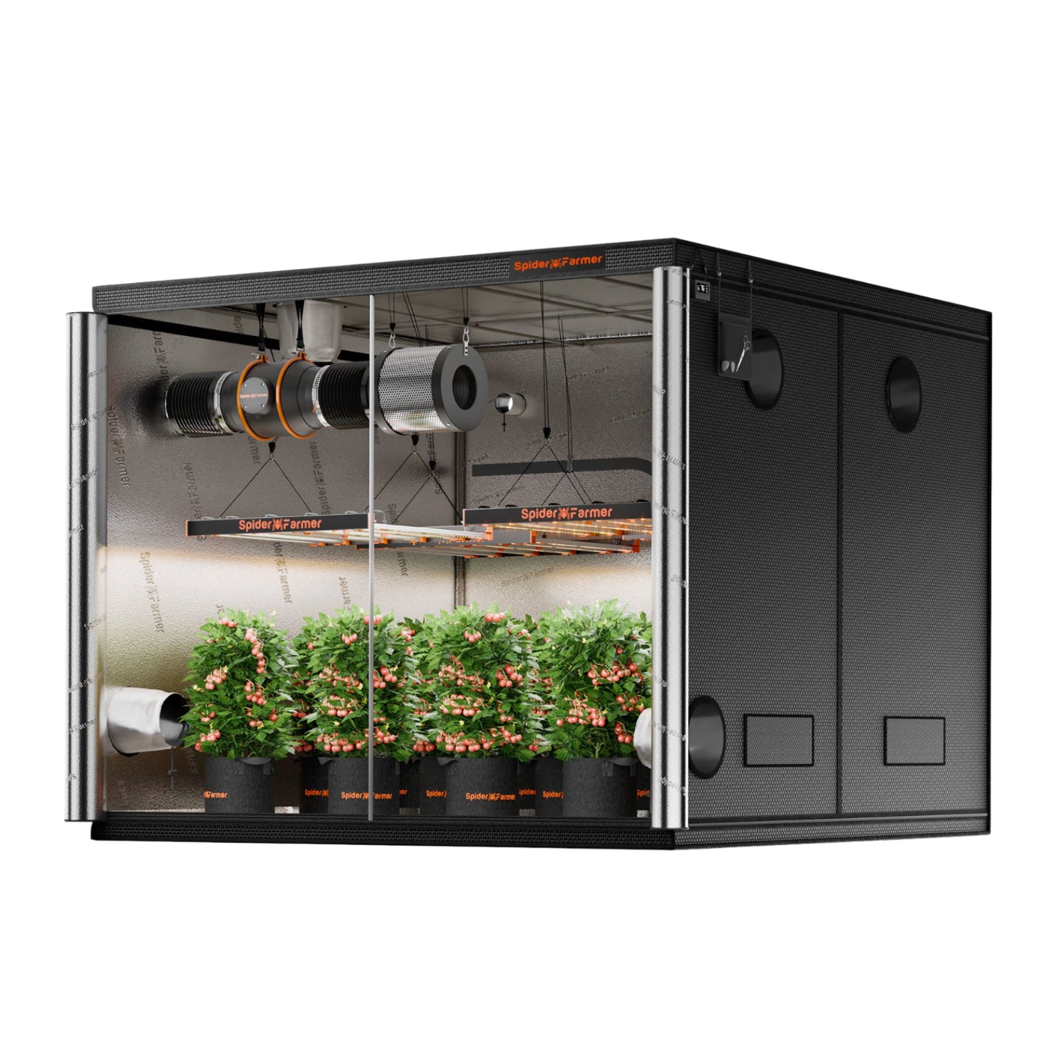 Komplettset (240x240x200 cm) 1920 Watt EVO LED mit Klimasteuerung