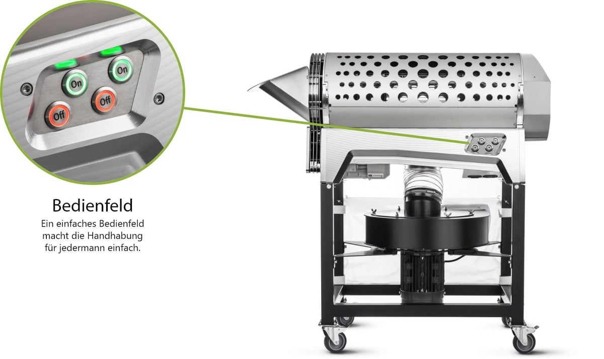 Automatic Trimmer XL 2.0 – Bedienfeld (beschriftete Herstelleransicht)