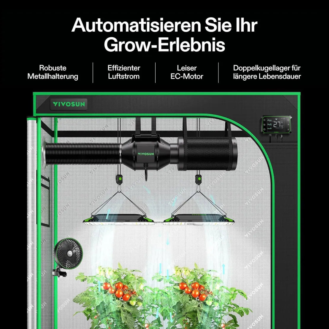 Smartes Abluftset Pro mit AeroZesh G4 Lüfter bis 331 m³/h