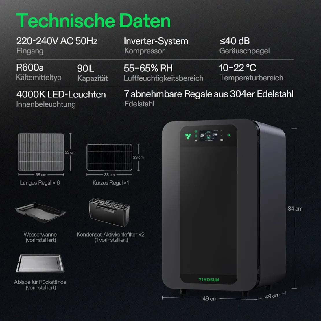 VCure Smart Post-Harvest Box für automatisches Trocknen & Aushärten 90 L