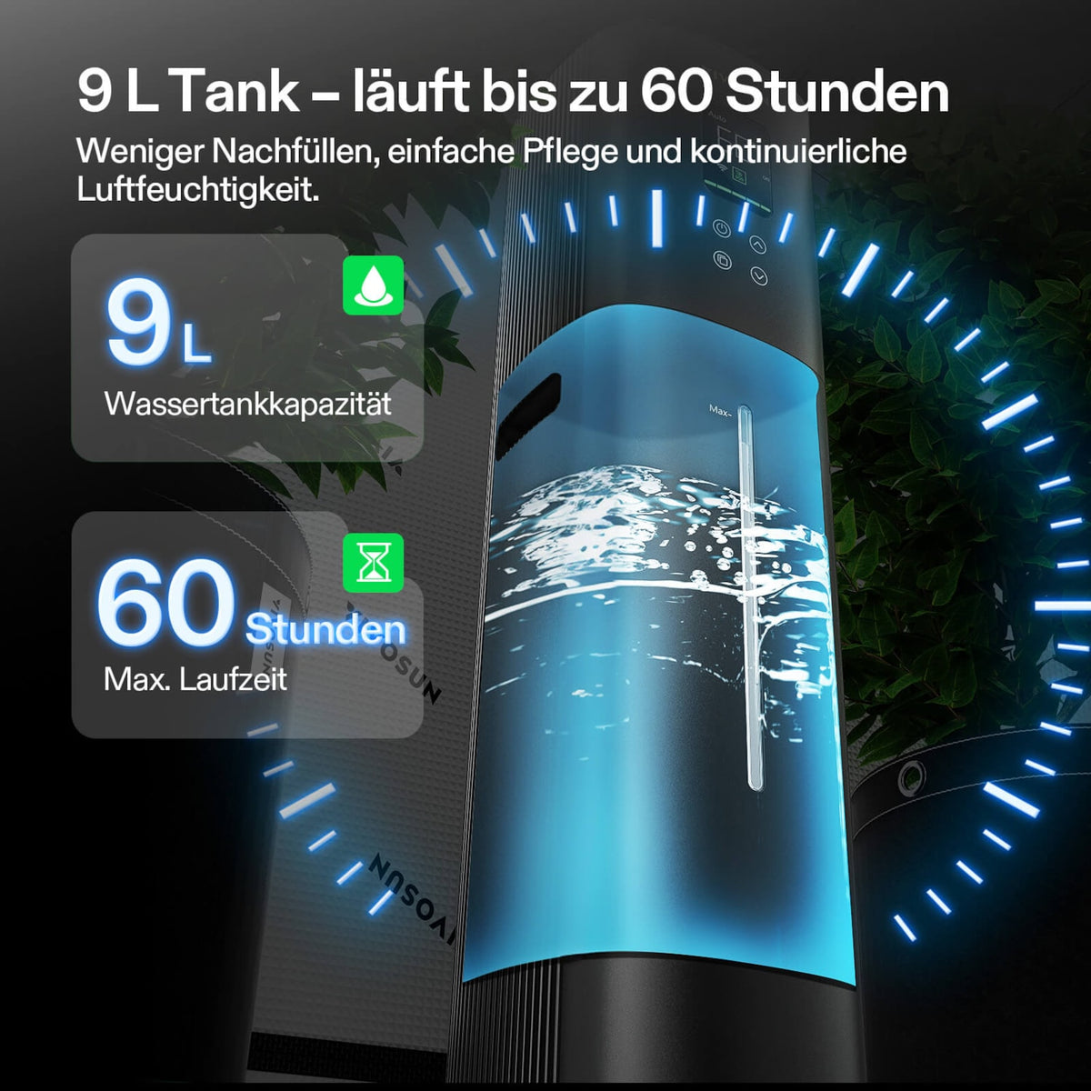 VIVOSUN AeroStream H09 smarter Luftbefeuchter mit 9 Liter Tank – Galerie 5