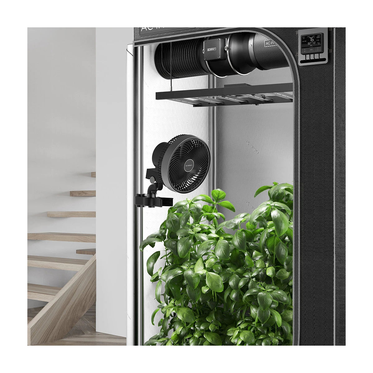 CLOUDRAY S6 smarter Schwenkventilator mit Stangenclip Ø 15 cm 11 Watt