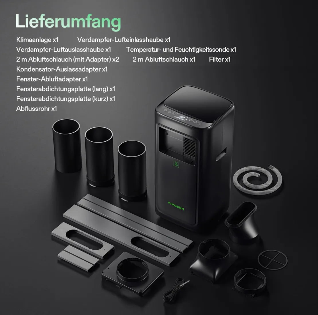 AeroLush C08 smartes Klimagerät mit 785 Watt und 4-in-1 Klimaprogramme