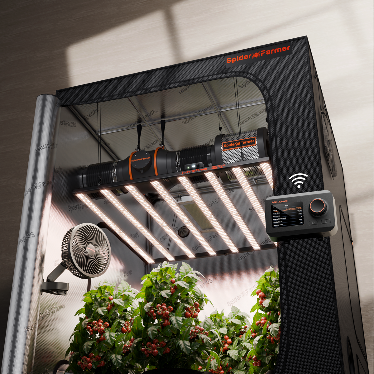 Spider Farmer G1000W Komplettset – Gesamtansicht des G1000W-Komplettsets
