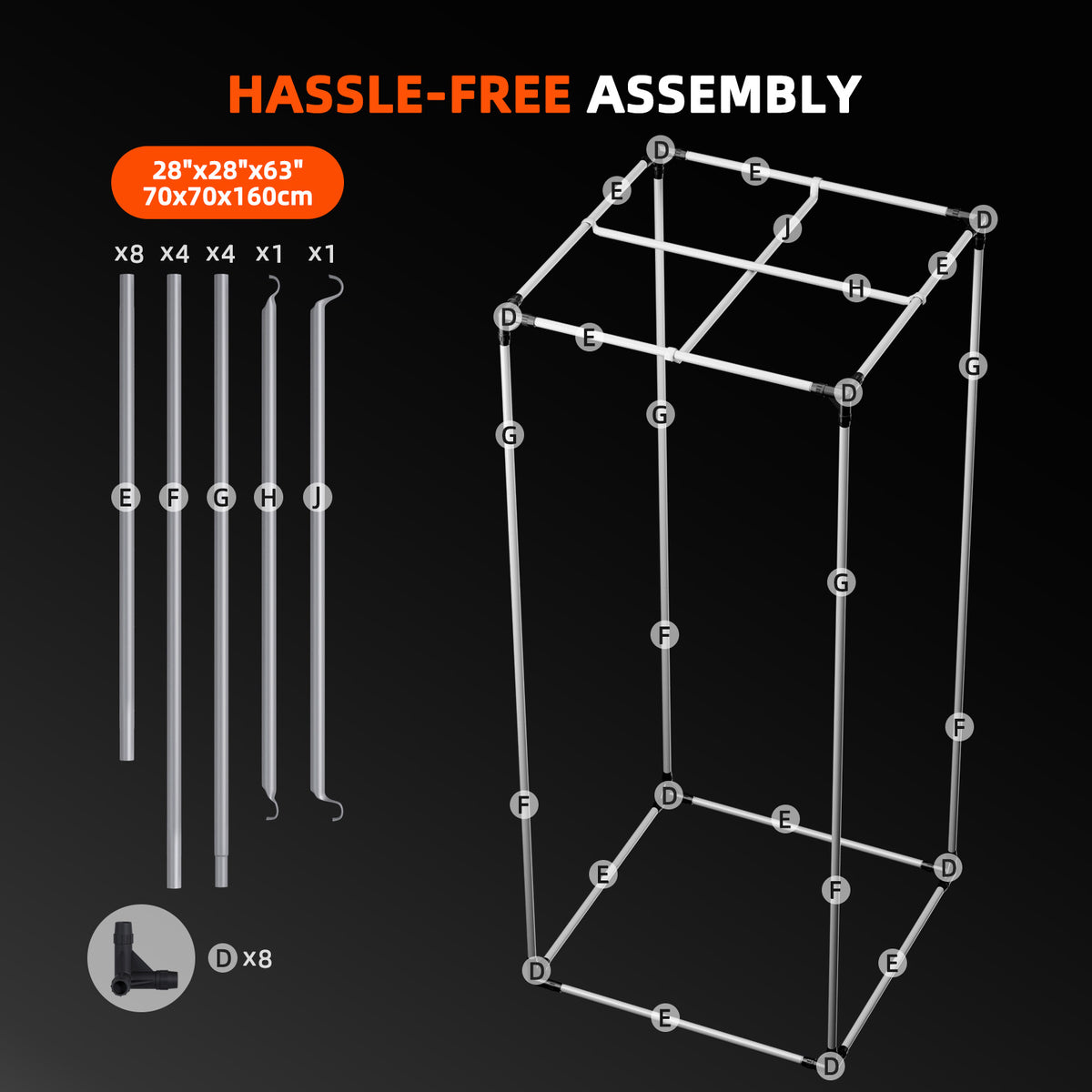Spider Farmer G1500 Komplettset – Aufbau des Zeltrahmens