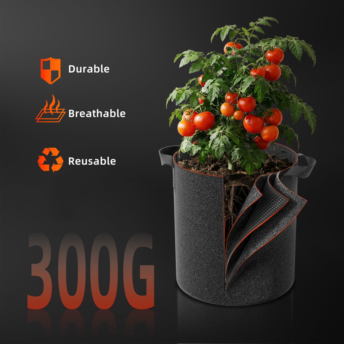 Spider Farmer G4500 Komplettset – Atmungsaktives Stofftopf-Gewebe