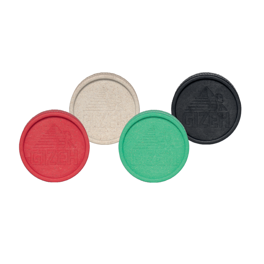 Gizeh Hemp Grinder in Grün, Schwarz, Weiß und Rot
