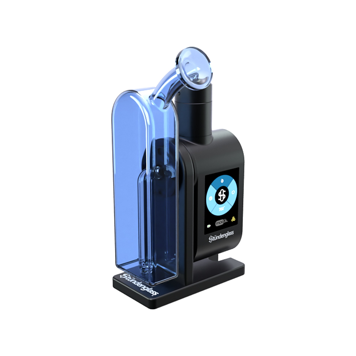 Stündenglass Modül Dok Deluxe Travel Set blaues Glas – Hauptansicht