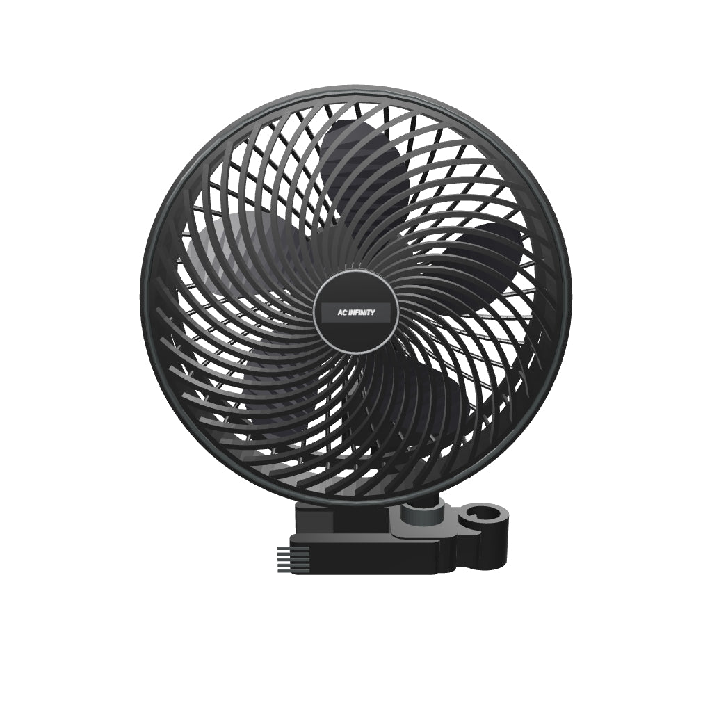 AC Infinity CLOUDRAY S9 smarter Clipventilator Ø 22,5 cm – 3D-Modell