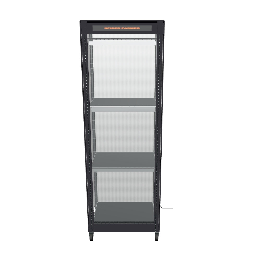 Spider Farmer Anzucht/Stecklinge Komplettset (40x30x120 cm) 54 Watt LED – interaktives 3D-Modell mit enthaltenen Komponenten