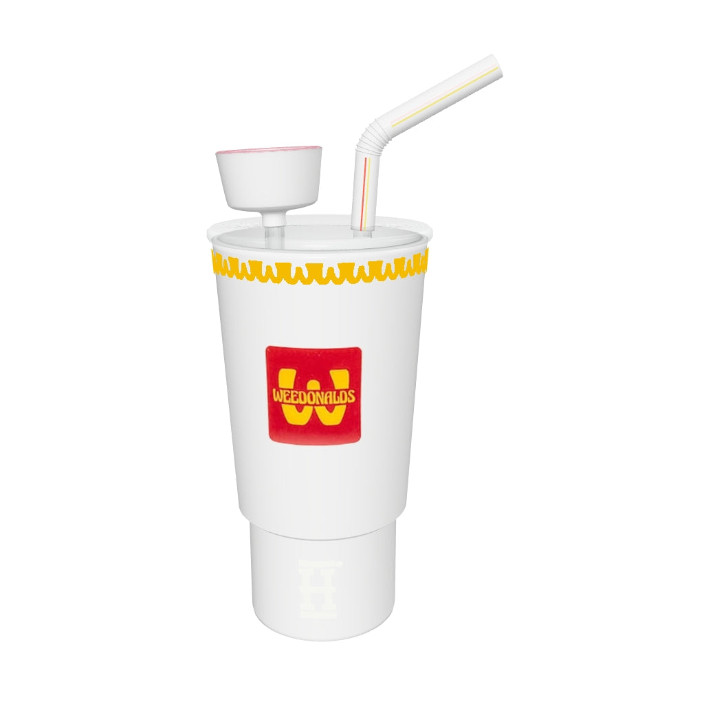 HEMPER Weedonald's Soda Cup XL Bong – anhand von GoGrow- und Herstellerbildern überarbeitetes 3D-Modell; Glaswirkung angenähert
