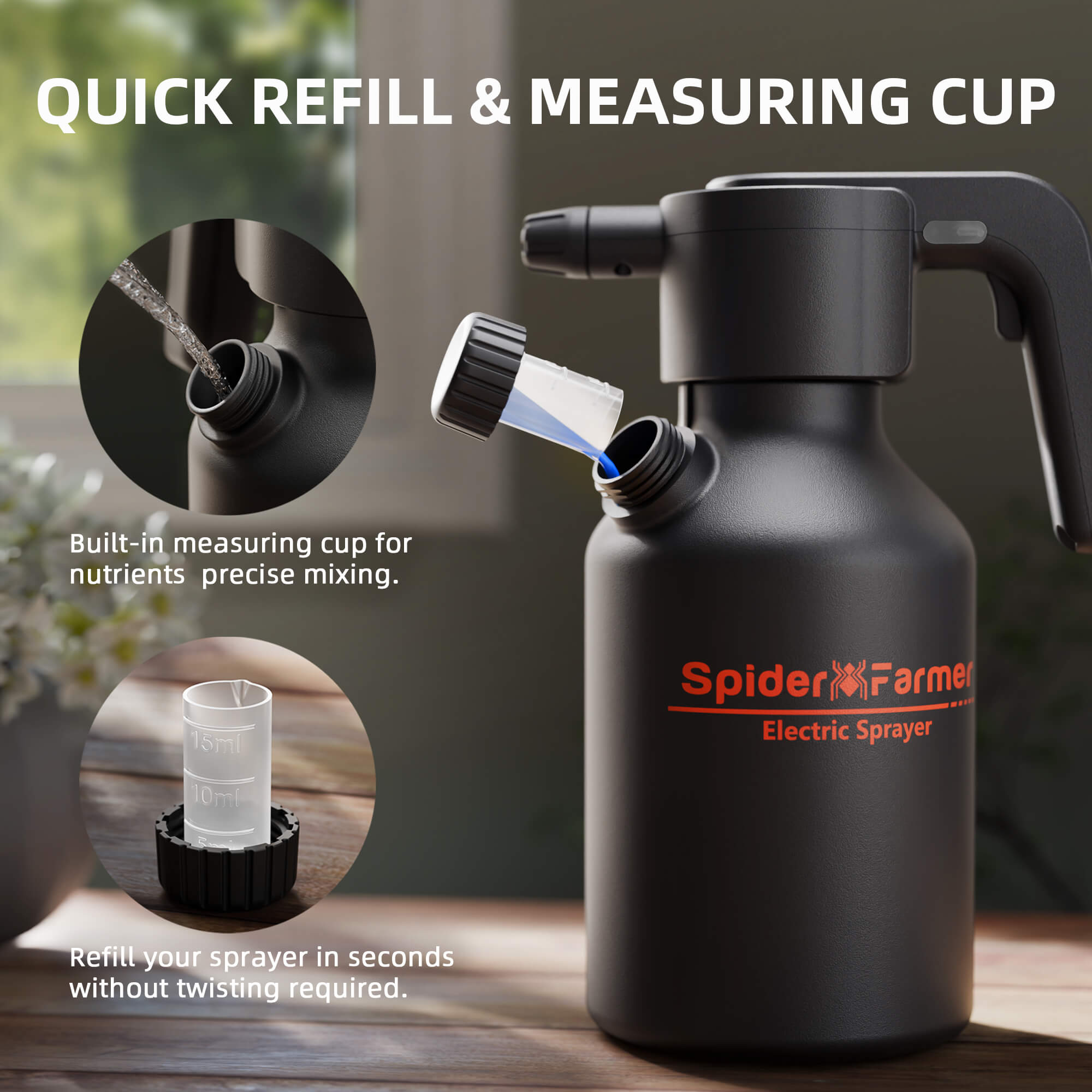 Elektrische Pumpsprühflasche 2 L