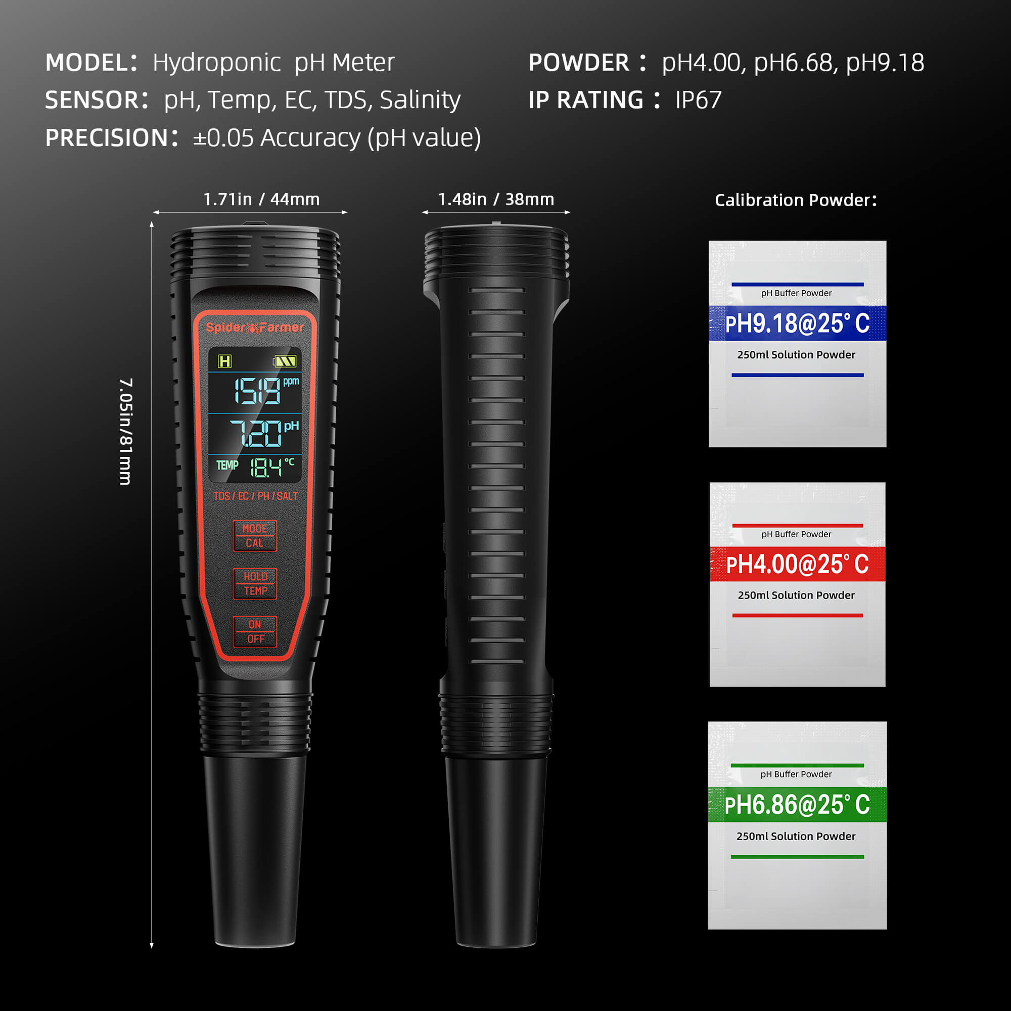 5-in-1 pH-EC Messgerät