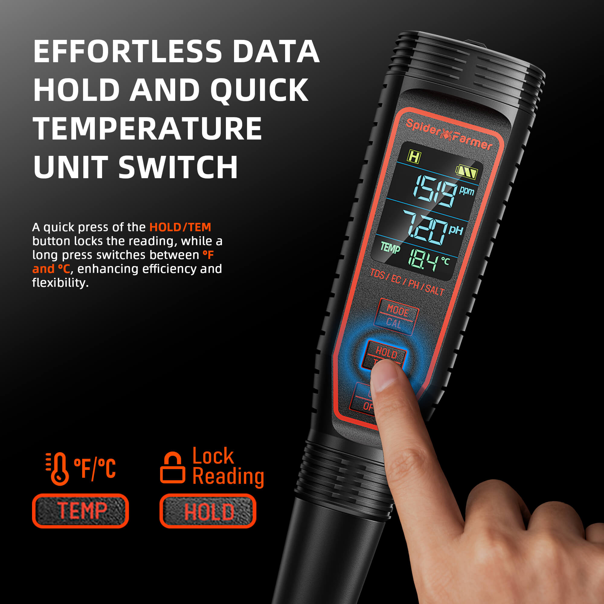 5-in-1 pH-EC Messgerät