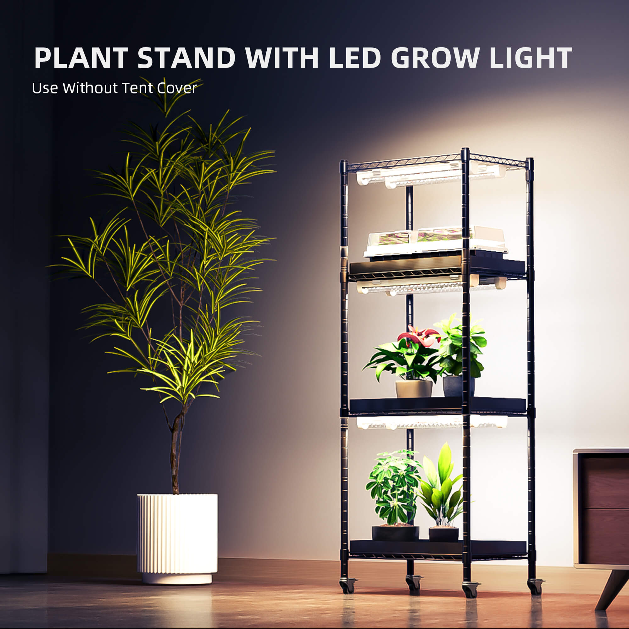 Anzucht/Stecklinge Komplettset (40x30x120 cm) 54 Watt LED