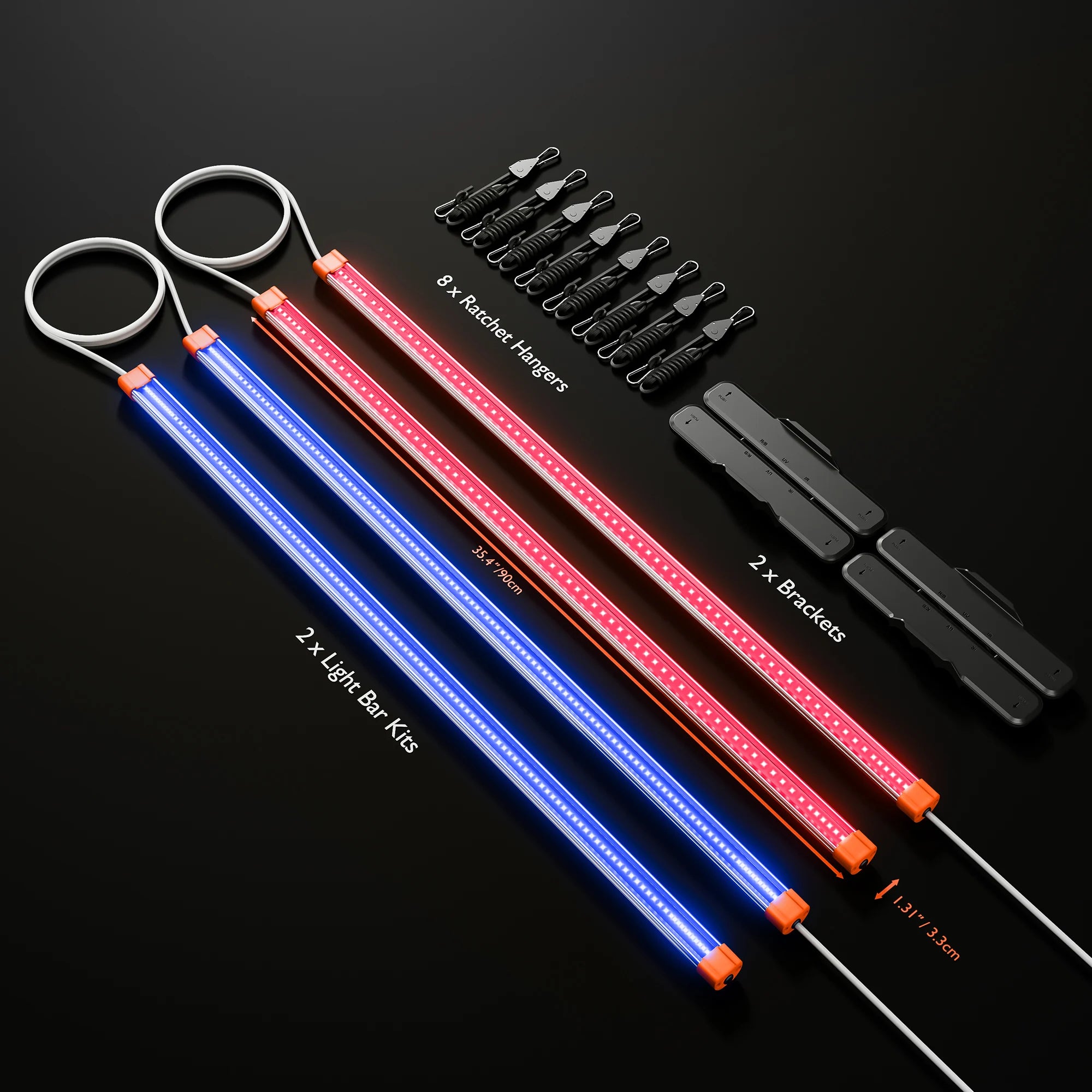 UV und IR LED Zusatzbeleuchtung 84 Watt