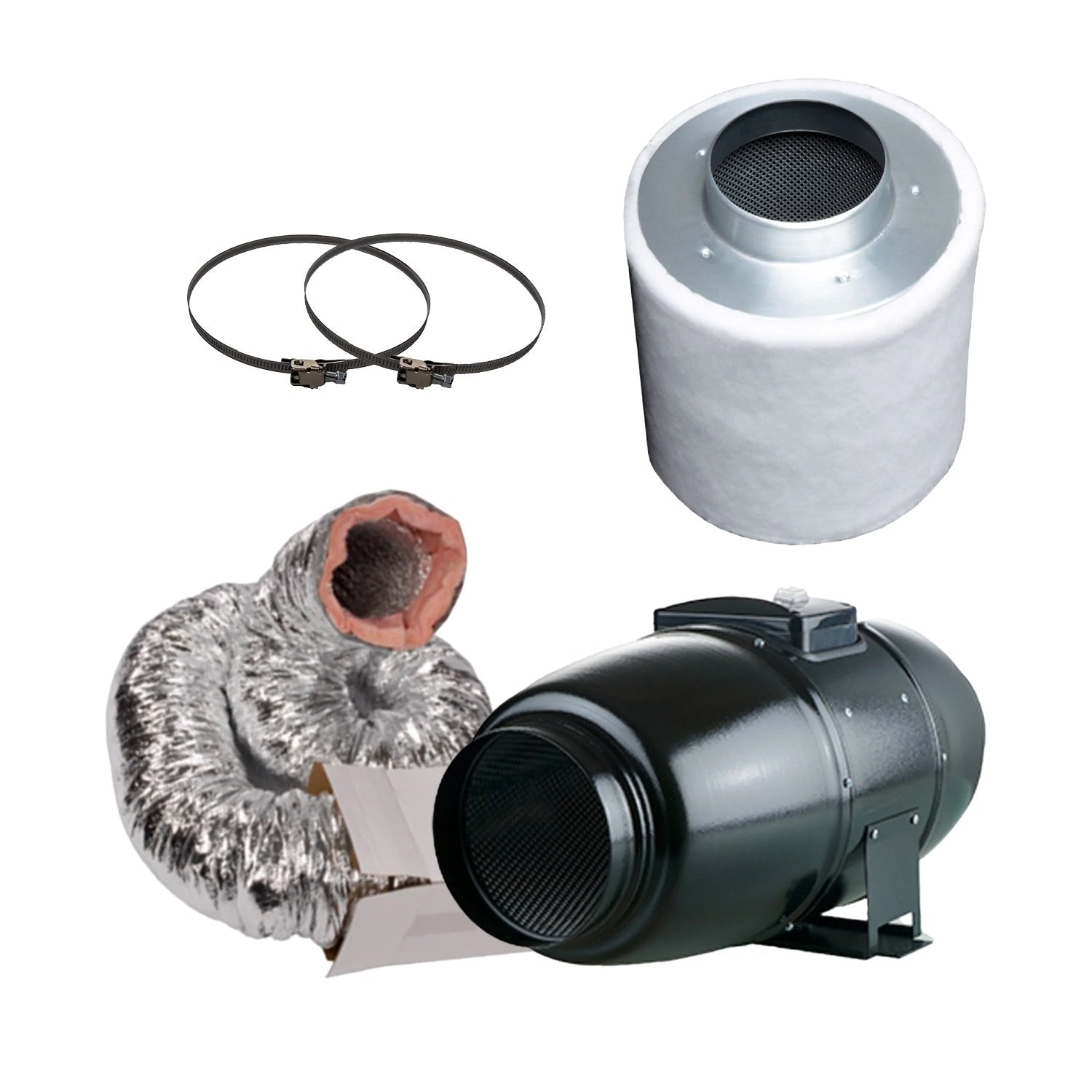 Schallgedämmtes Abluftset 160/240 m³/h