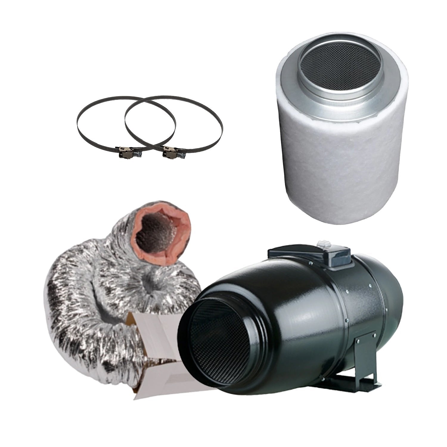 Schallgedämmtes Abluftset 230/340 m³/h