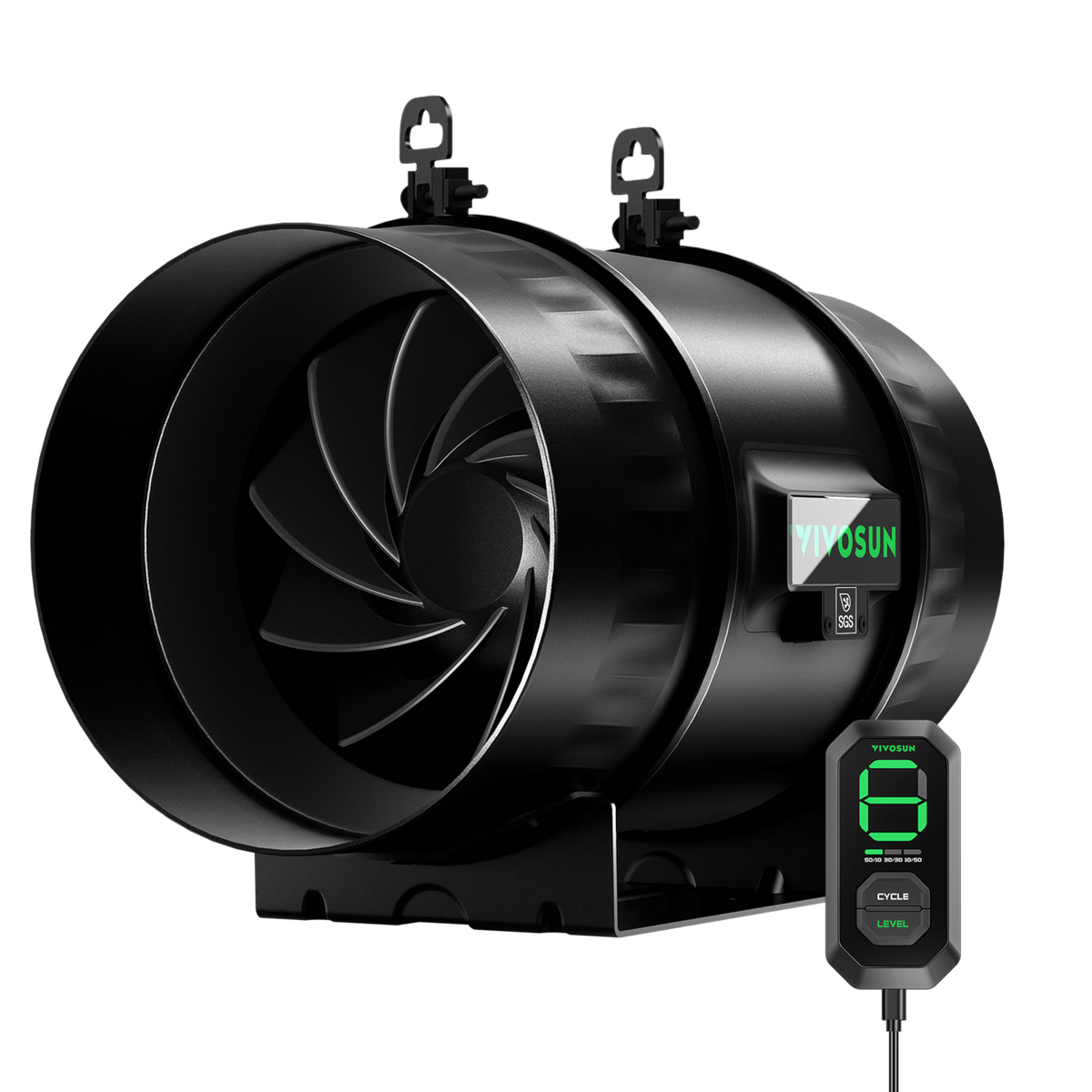 VIVOSUN AeroZesh T8 Rohrventilator 20 cm mit E12 – Galerie 9