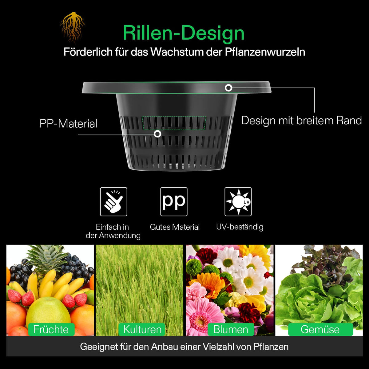 VIVOSUN DWC Hydroponik-System mit 4 Eimern à 18,9 L – Galerie 5