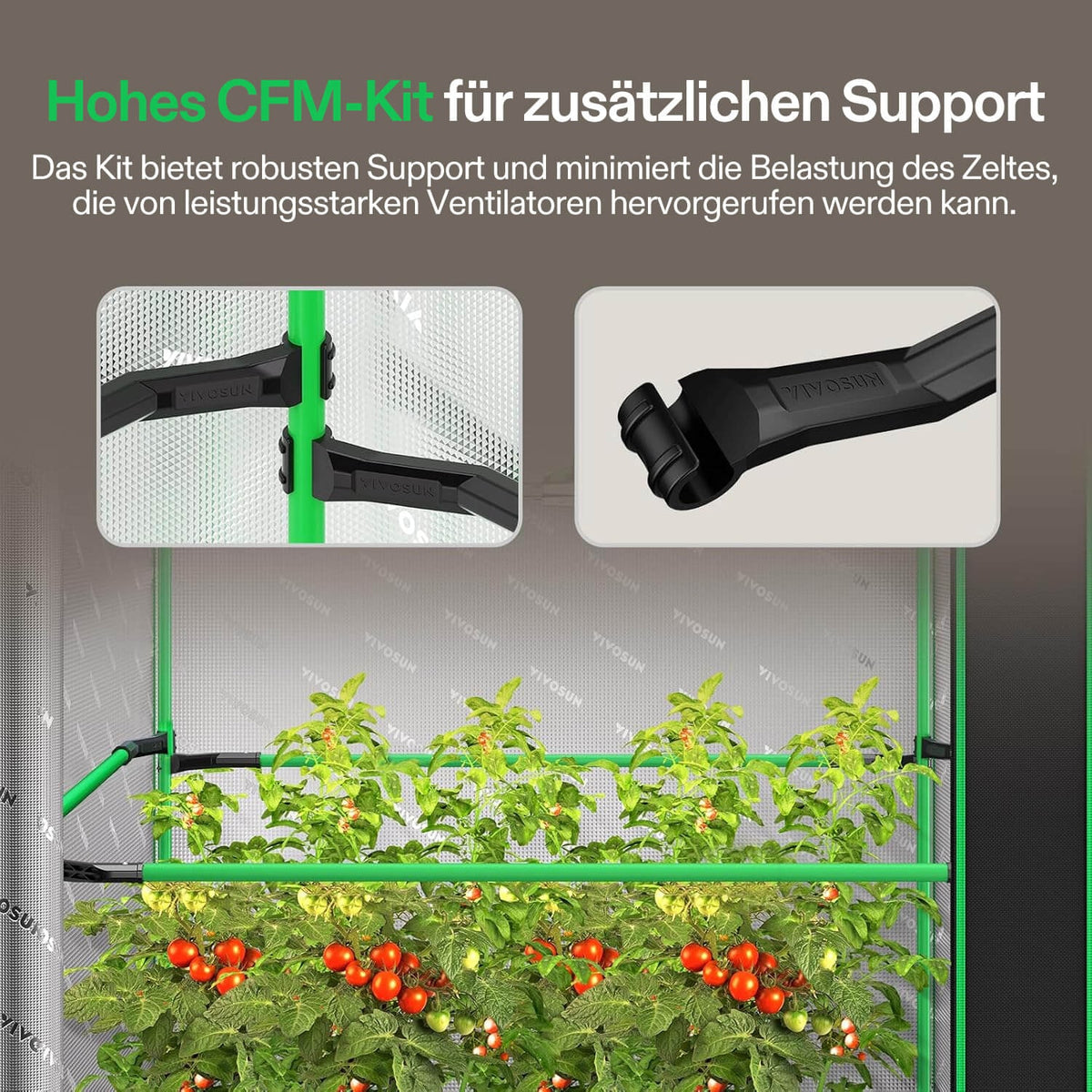 VIVOSUN P426 Growbox 120×60×180 cm – Galerie 4