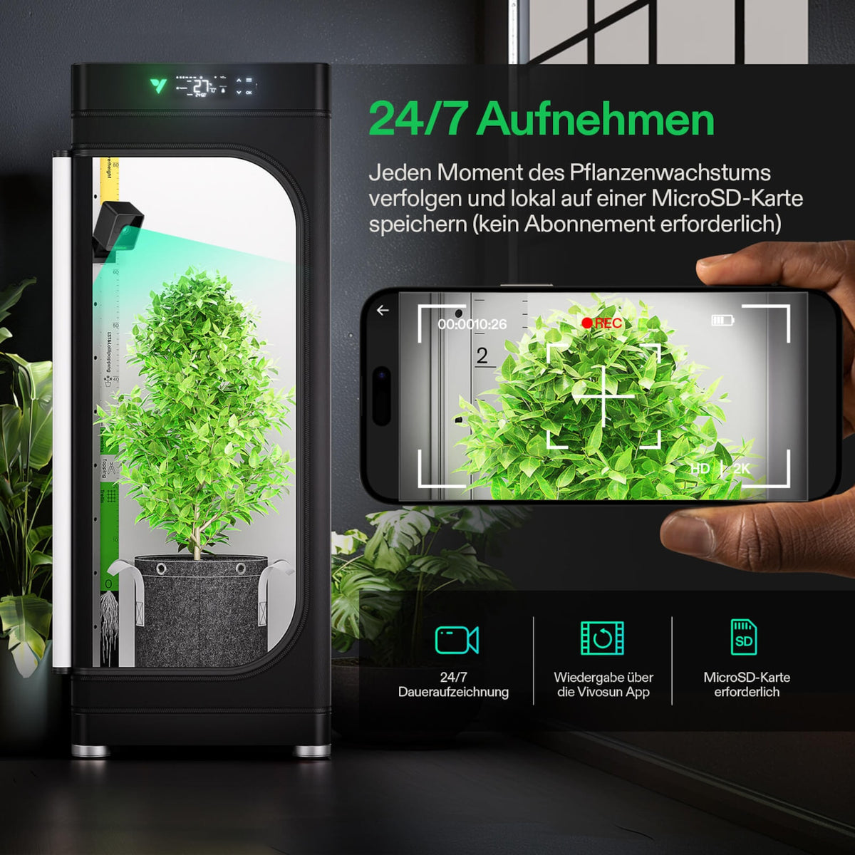 VIVOSUN GrowCam C4 2K Smart-Kamera – Galerie 5
