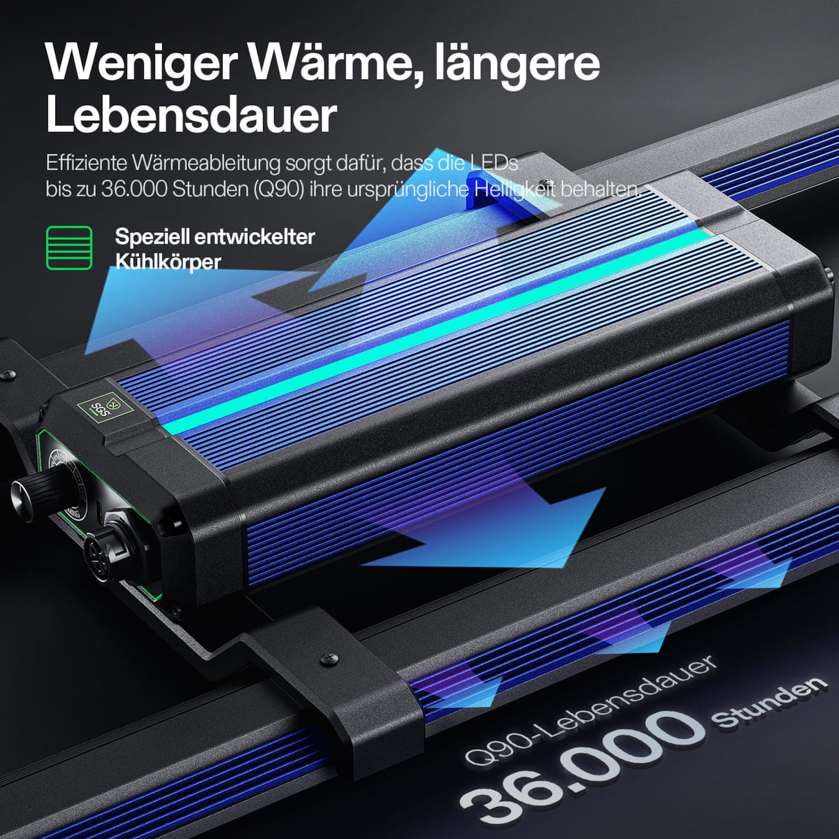 VIVOSUN LumaLight 500W LED Pflanzenlampe – Galerie 7