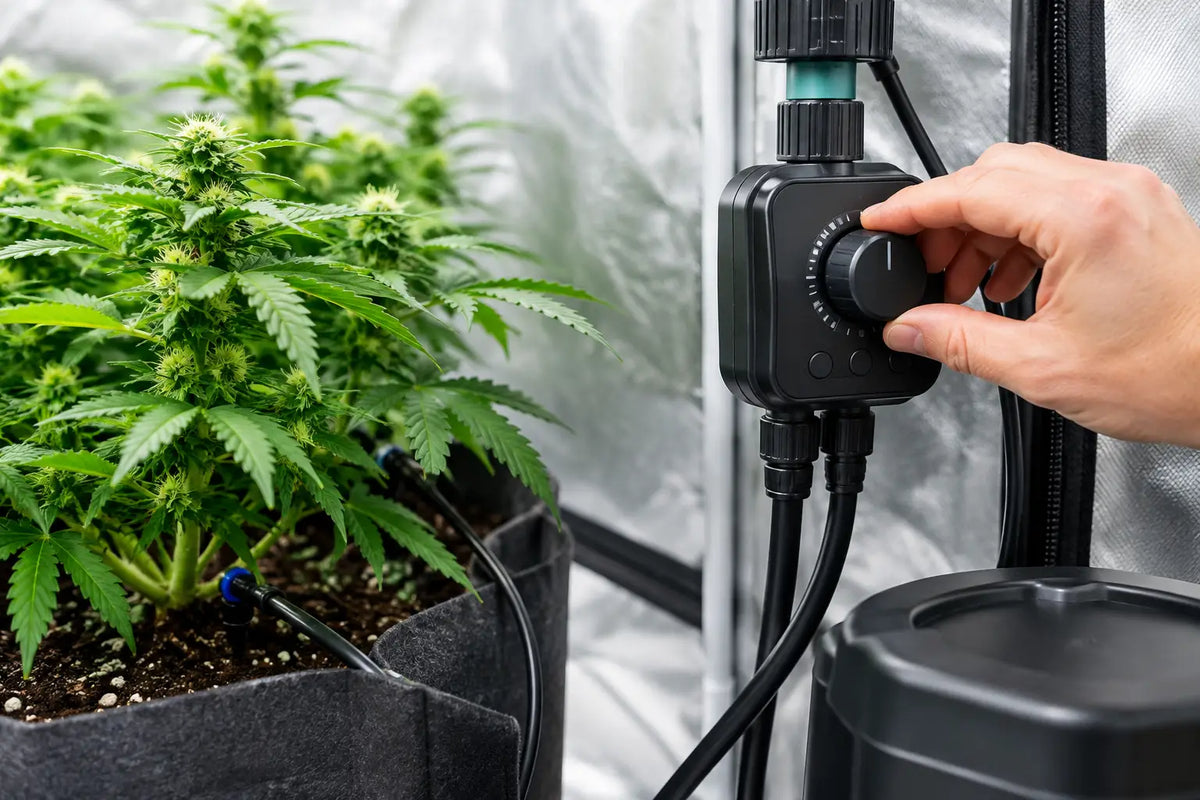 Bewässerungstimer richtig einstellen im Growzelt