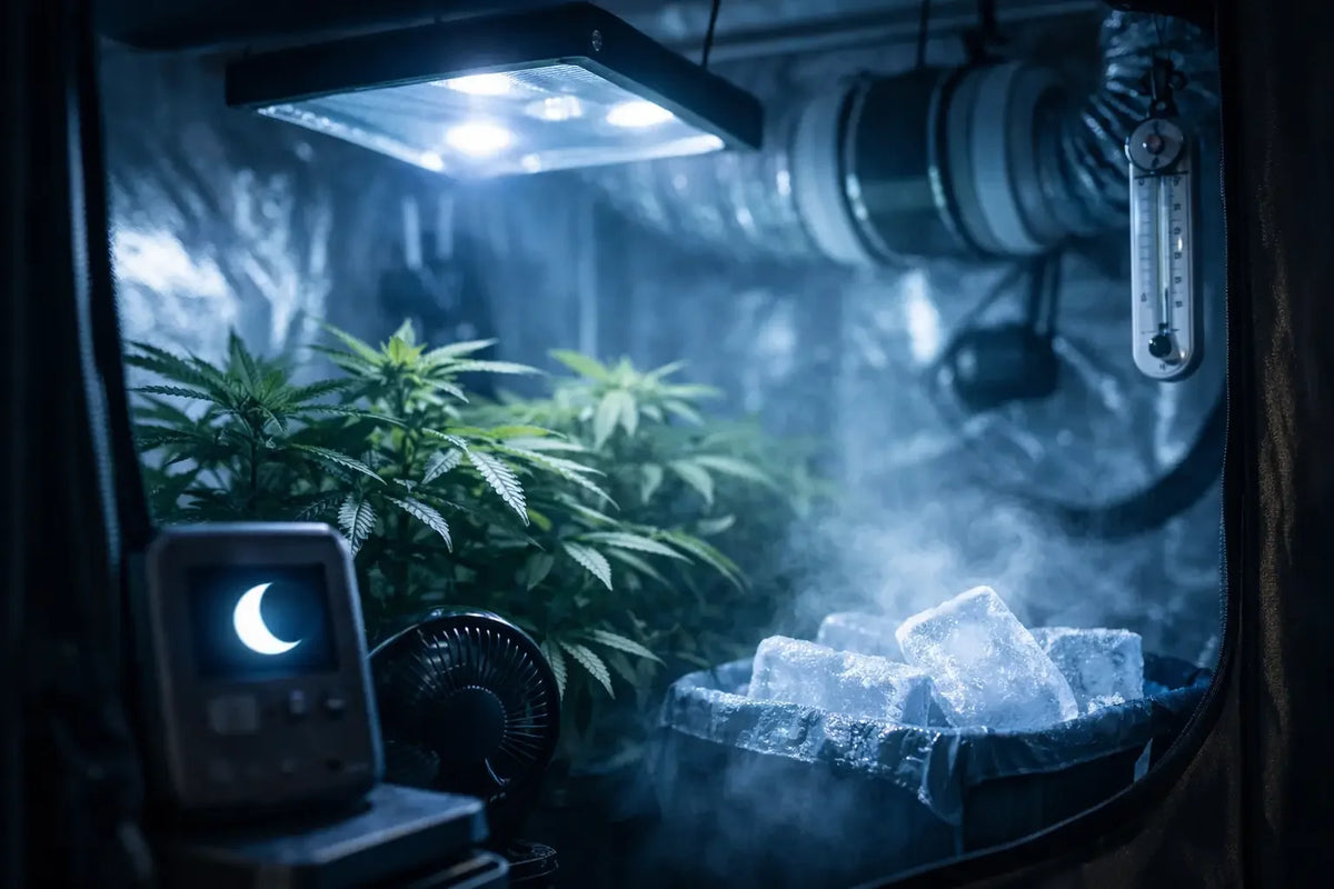 Growbox Temperatur nachts senken richtig