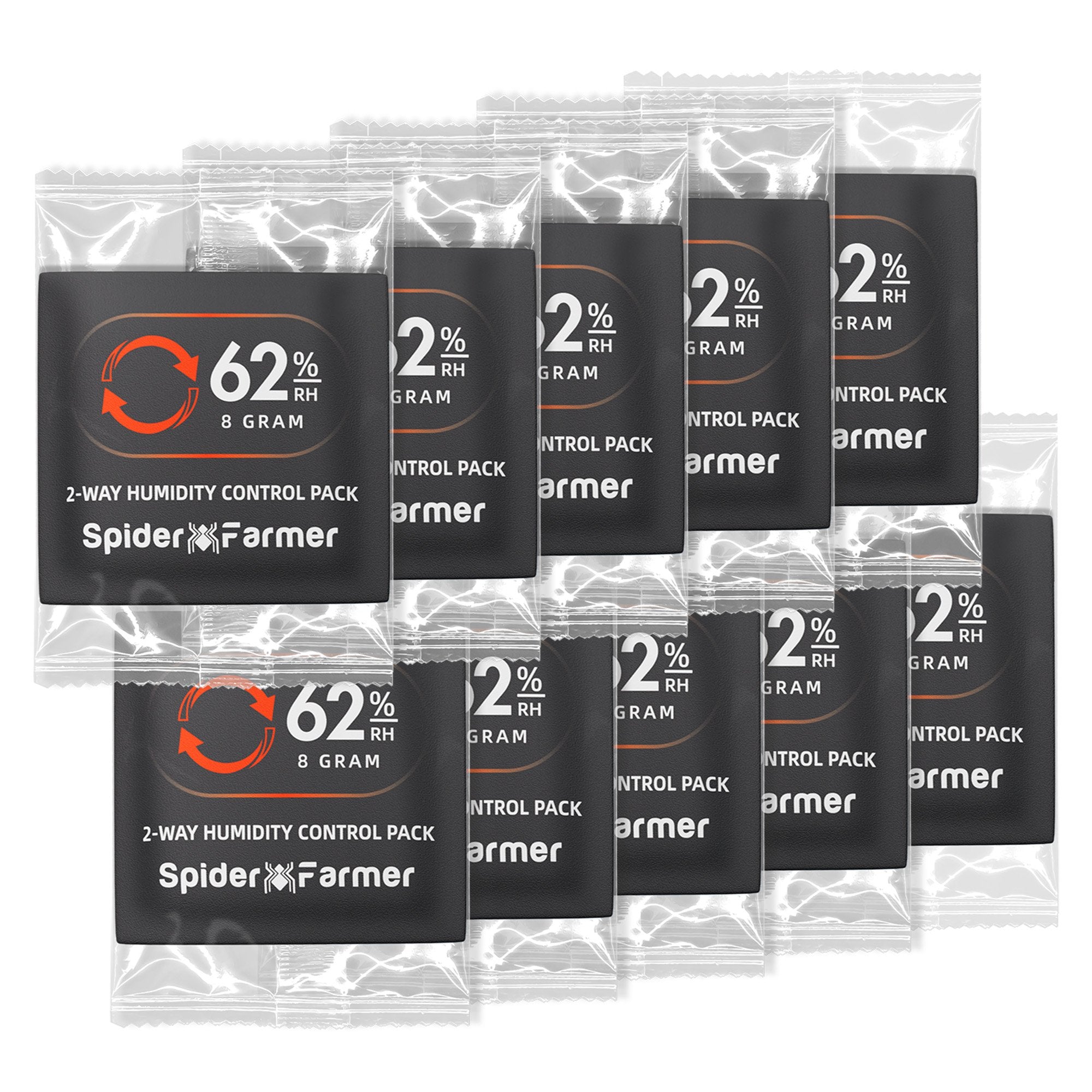10 Stück 8 g 2-Way Humidity Control Hygro-Packs 62%