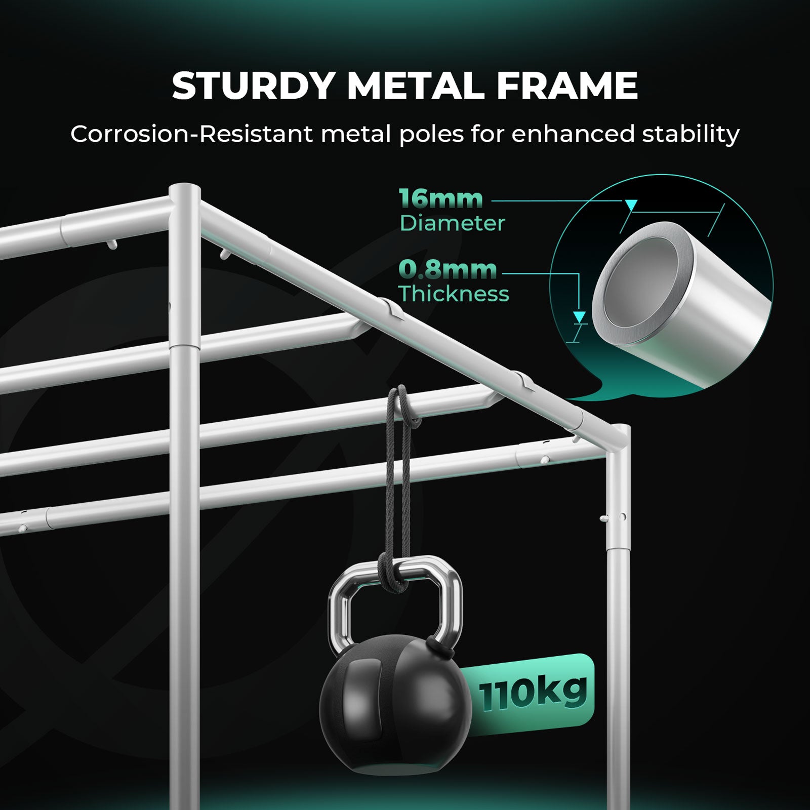 Komplettset (60x60x140 cm) 100 Watt LED