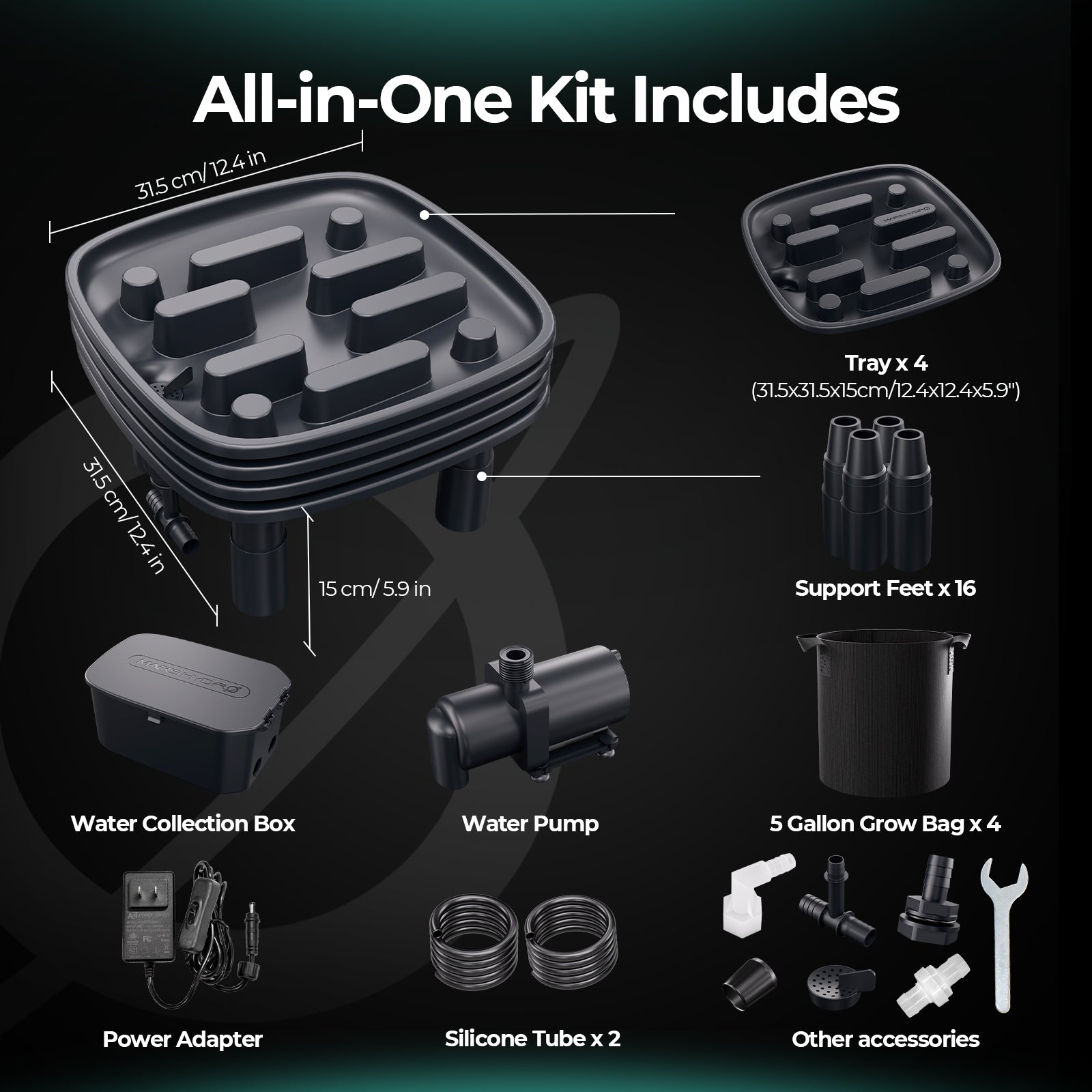 Wasserableitung Auto Drainagesystem 4er Set